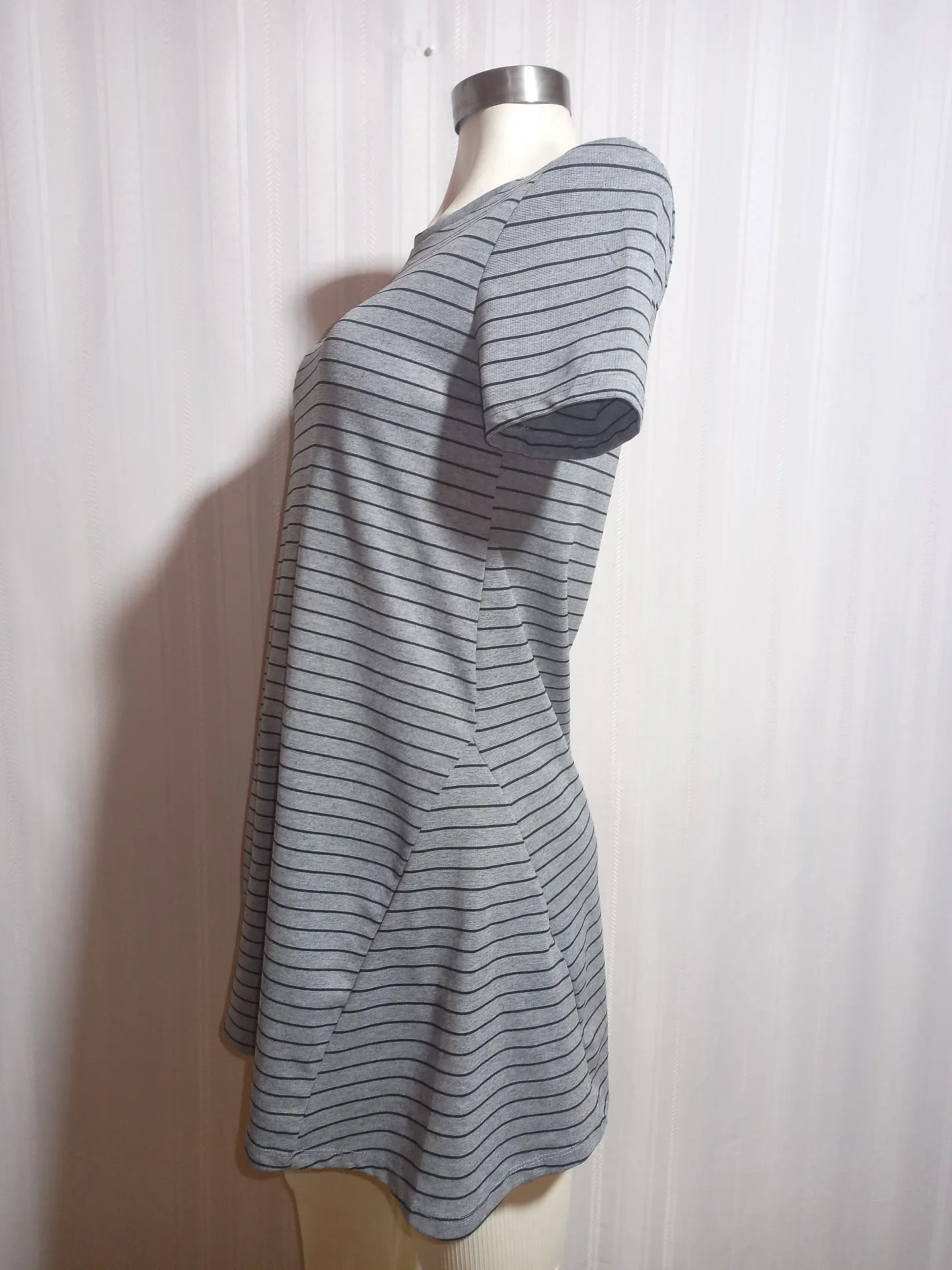 VESTIDO CASUAL GRIS ZARA TALLA M 1