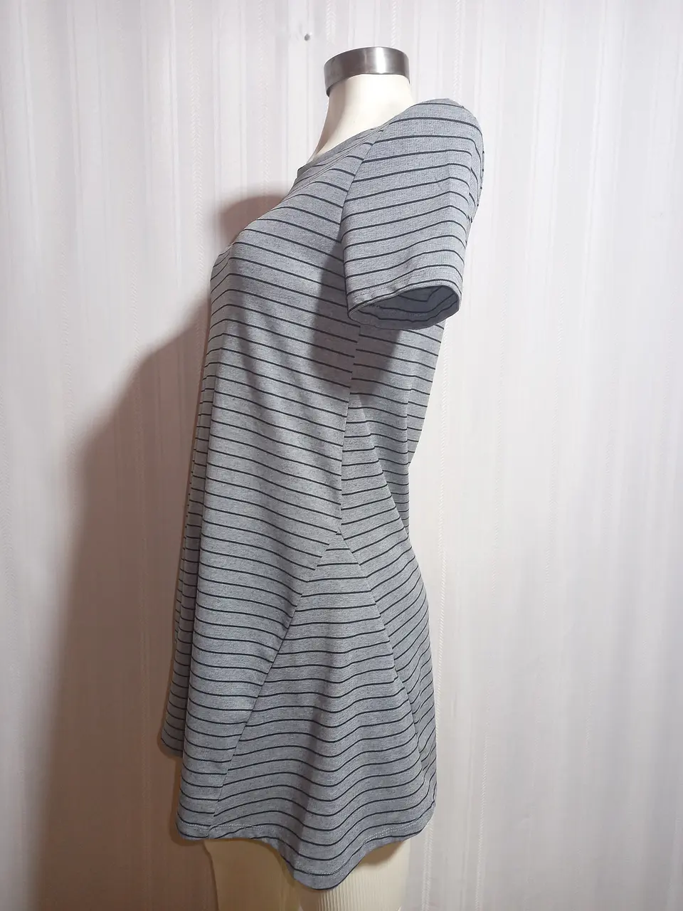 VESTIDO CASUAL GRIS ZARA TALLA M 1