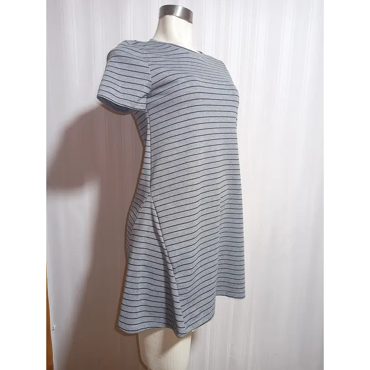 VESTIDO CASUAL GRIS ZARA TALLA M 2