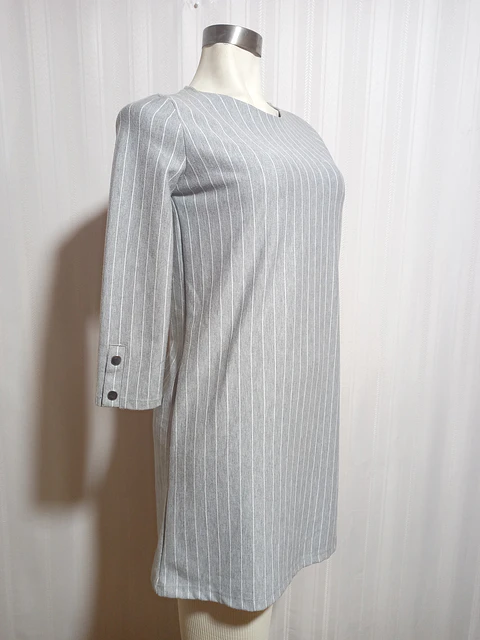 VESTIDO GRIS BERSHKA TALLA S
