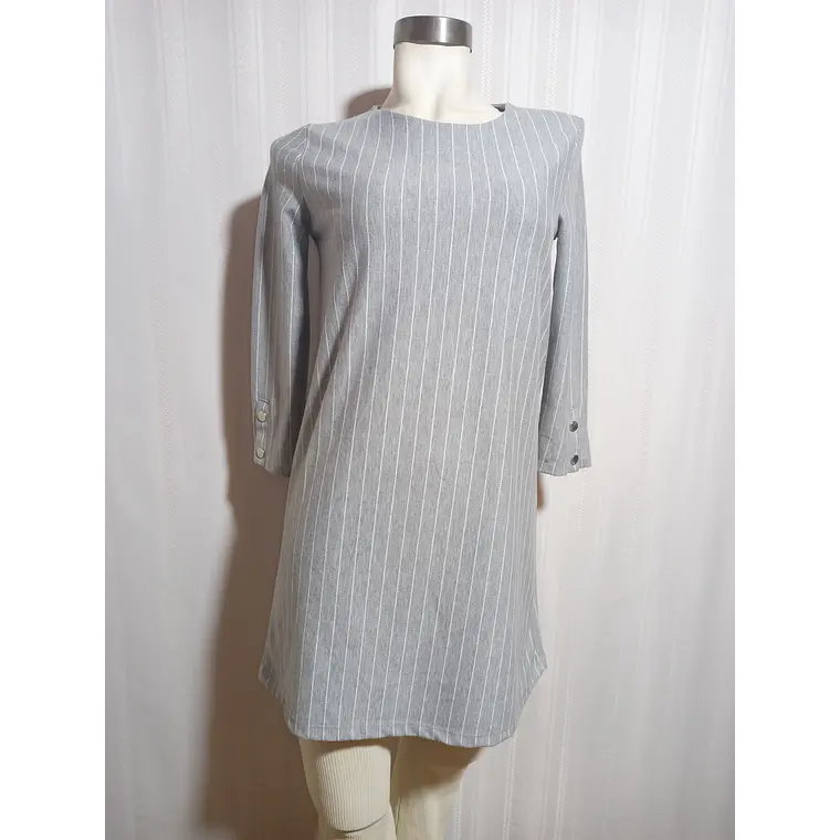VESTIDO GRIS BERSHKA TALLA S 2