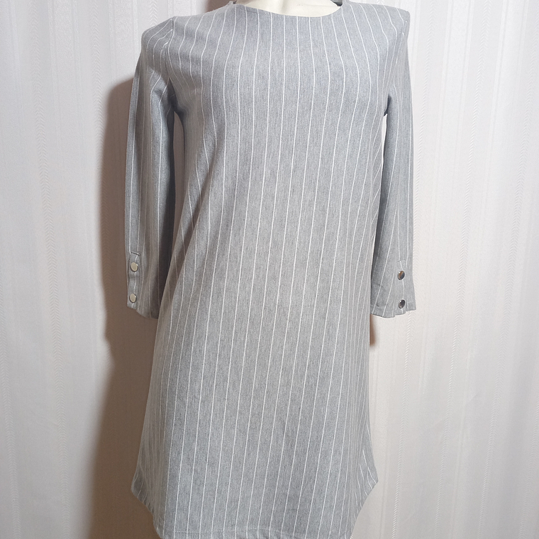 VESTIDO GRIS BERSHKA TALLA S 2