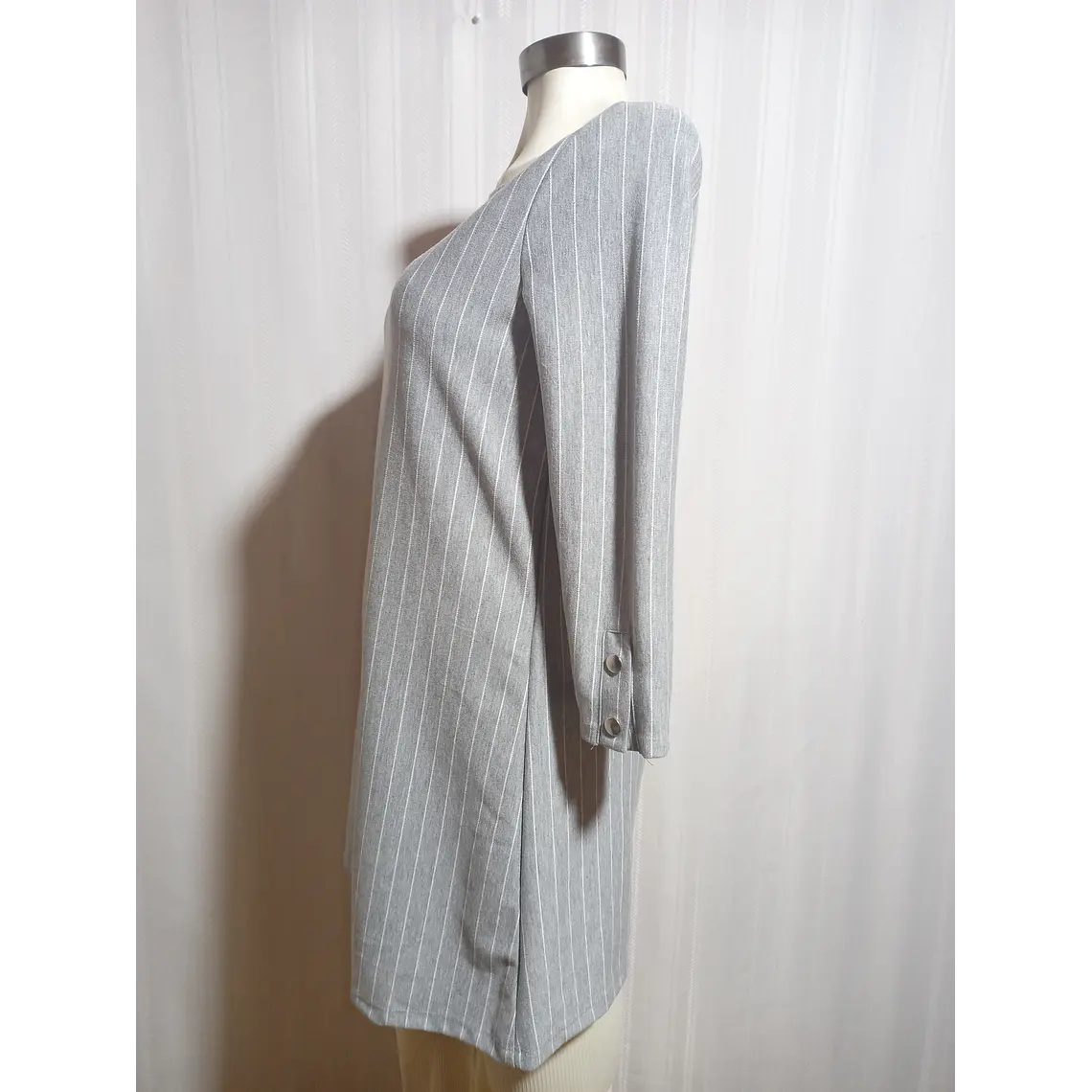VESTIDO GRIS BERSHKA TALLA S 3