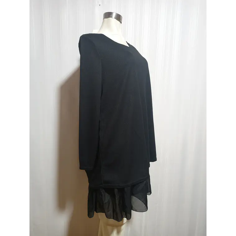 VESTIDO NEGRO CL.SHANG TALLA L 1