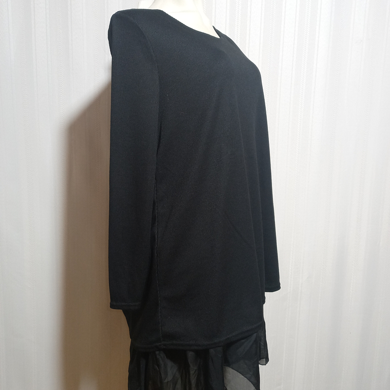 VESTIDO NEGRO CL.SHANG TALLA L 1