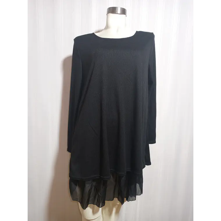 VESTIDO NEGRO CL.SHANG TALLA L 2