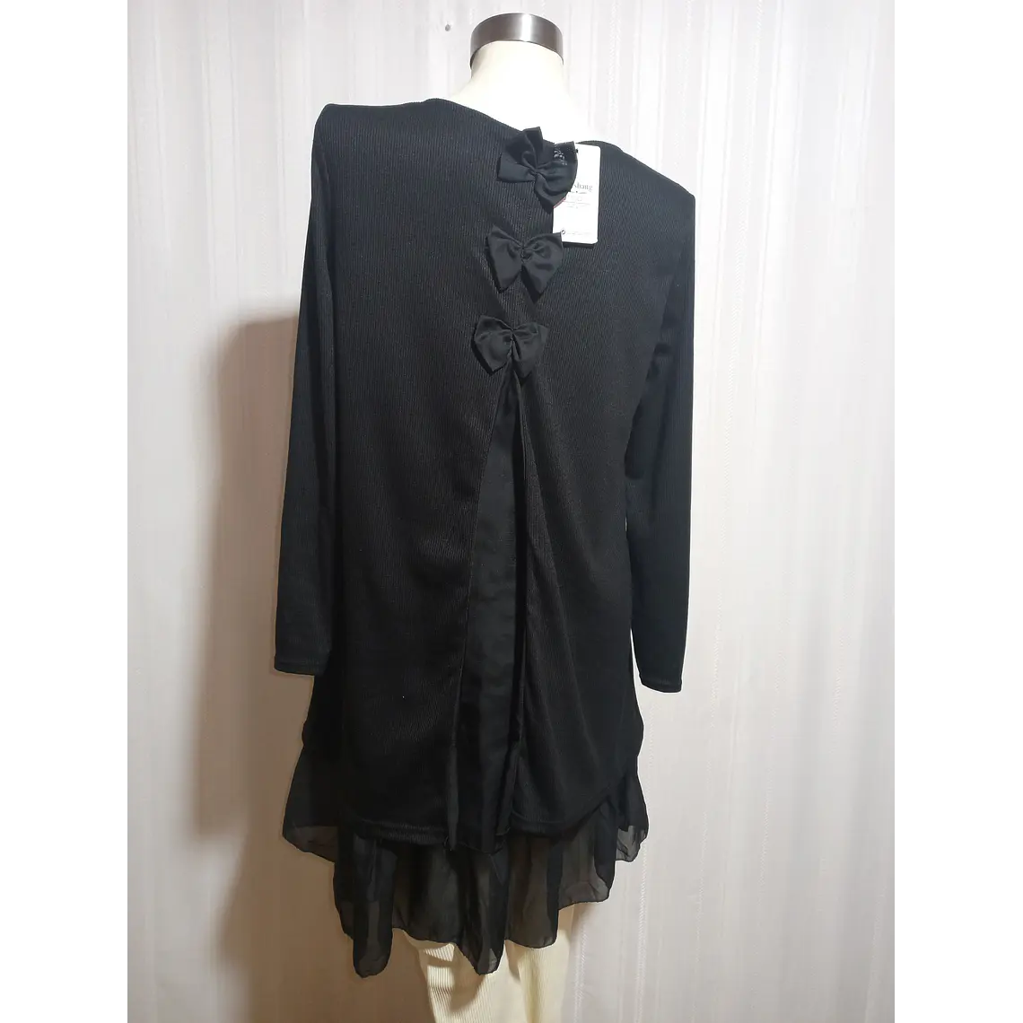 VESTIDO NEGRO CL.SHANG TALLA L 4