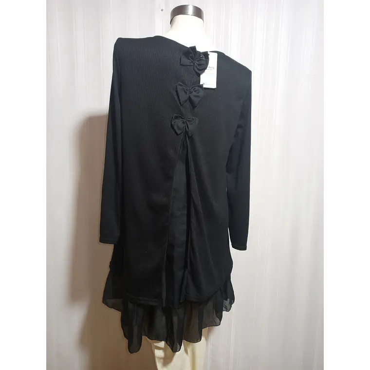 VESTIDO NEGRO CL.SHANG TALLA L 4