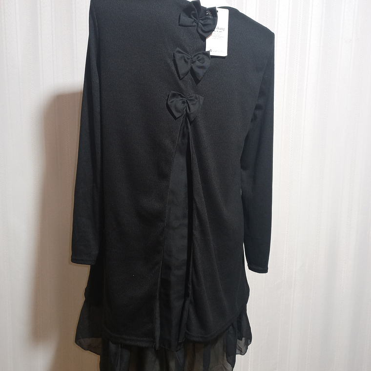 VESTIDO NEGRO CL.SHANG TALLA L 4