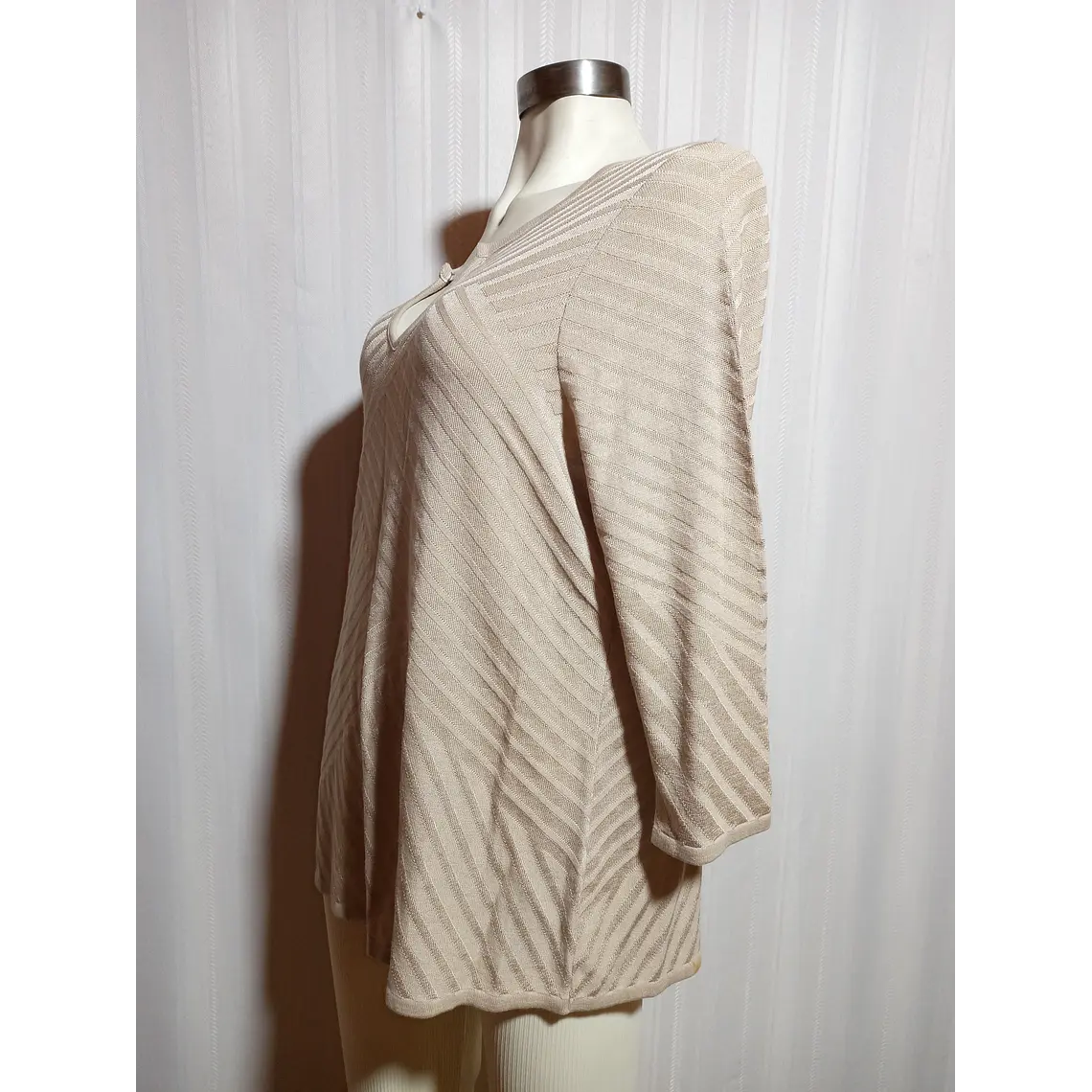 SWEATER BEIGE DANA BUCHMAN TALLA XL 1