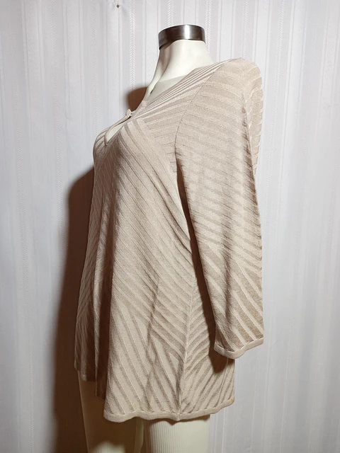 SWEATER BEIGE DANA BUCHMAN TALLA XL