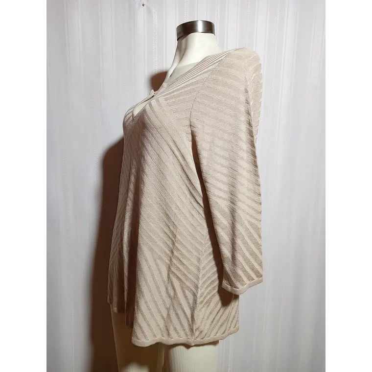 SWEATER BEIGE DANA BUCHMAN TALLA XL 1