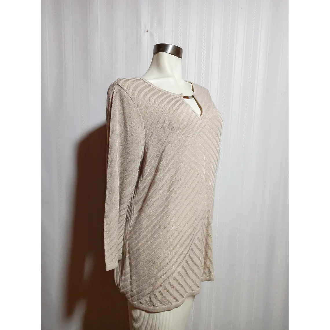 SWEATER BEIGE DANA BUCHMAN TALLA XL 3