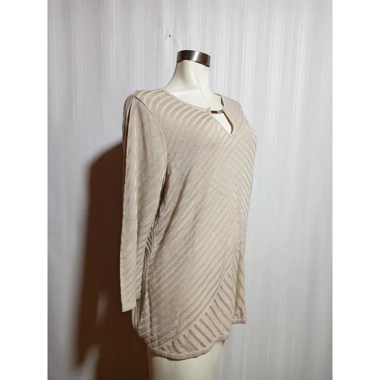 SWEATER BEIGE DANA BUCHMAN TALLA XL 3