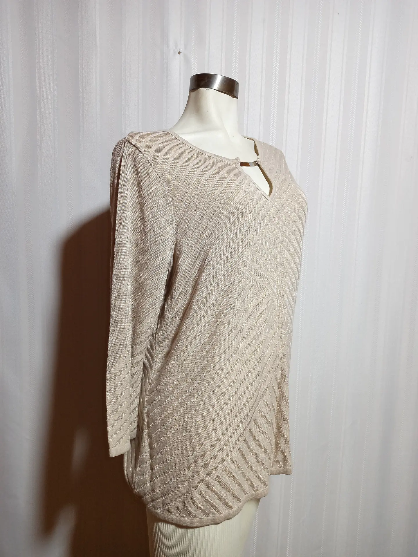 SWEATER BEIGE DANA BUCHMAN TALLA XL 3