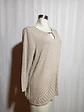 SWEATER BEIGE DANA BUCHMAN TALLA XL - Miniatura 3
