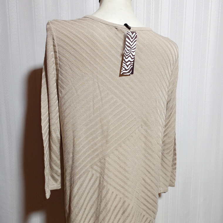 SWEATER BEIGE DANA BUCHMAN TALLA XL 5