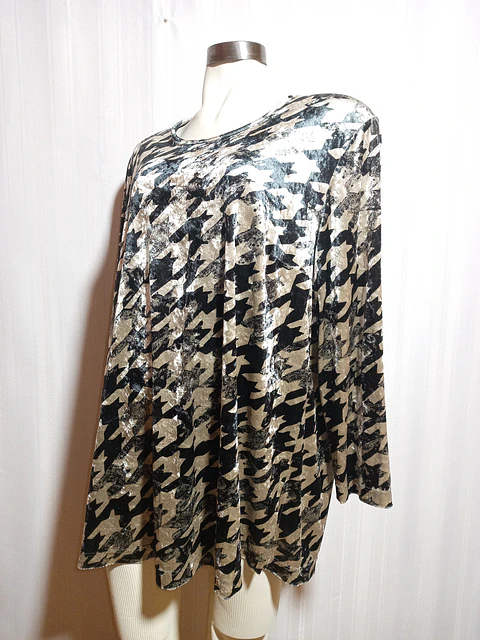 BLUSA MUJER ESTAMPADA SEMPRE PIU TALLA 52