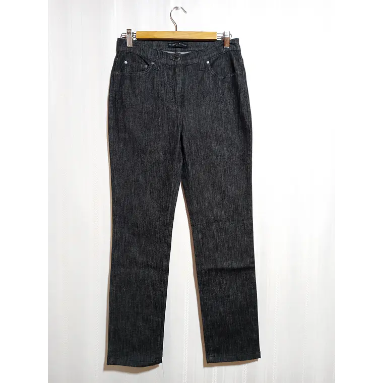PANTALÓN JEANS NEGRO ROBERTA PUCCINI TALLA 44 1