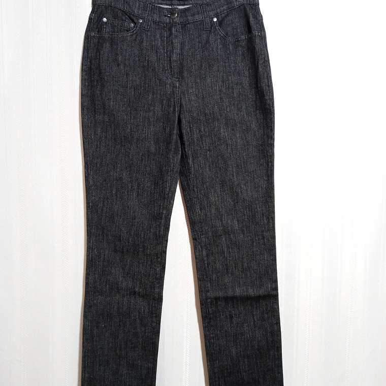PANTALÓN JEANS NEGRO ROBERTA PUCCINI TALLA 44 1