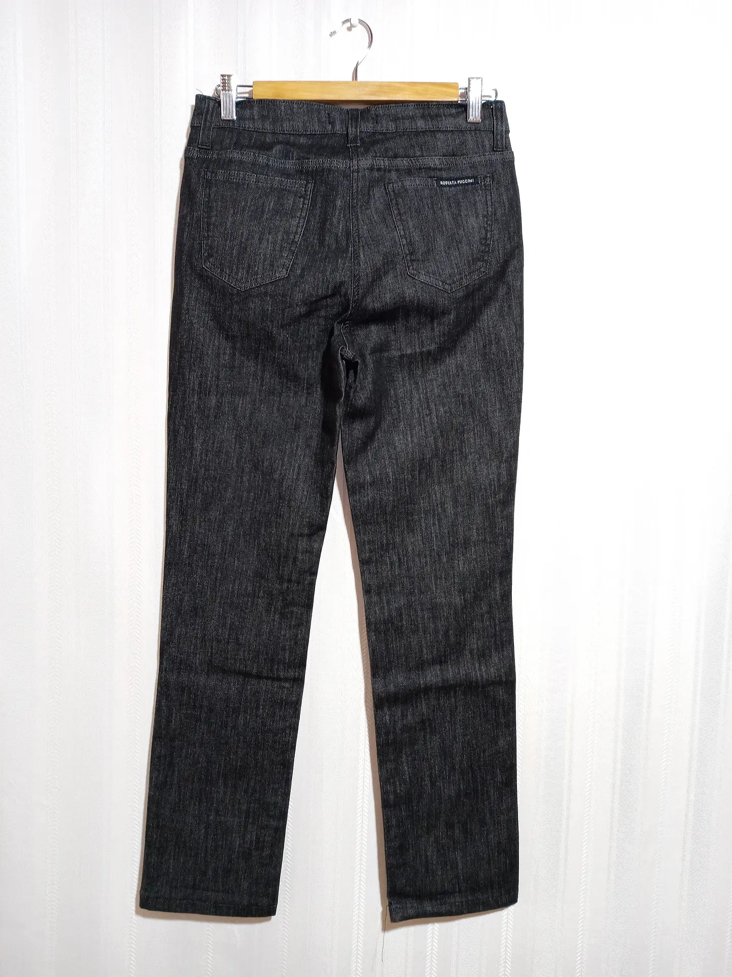 PANTALÓN JEANS NEGRO ROBERTA PUCCINI TALLA 44 2