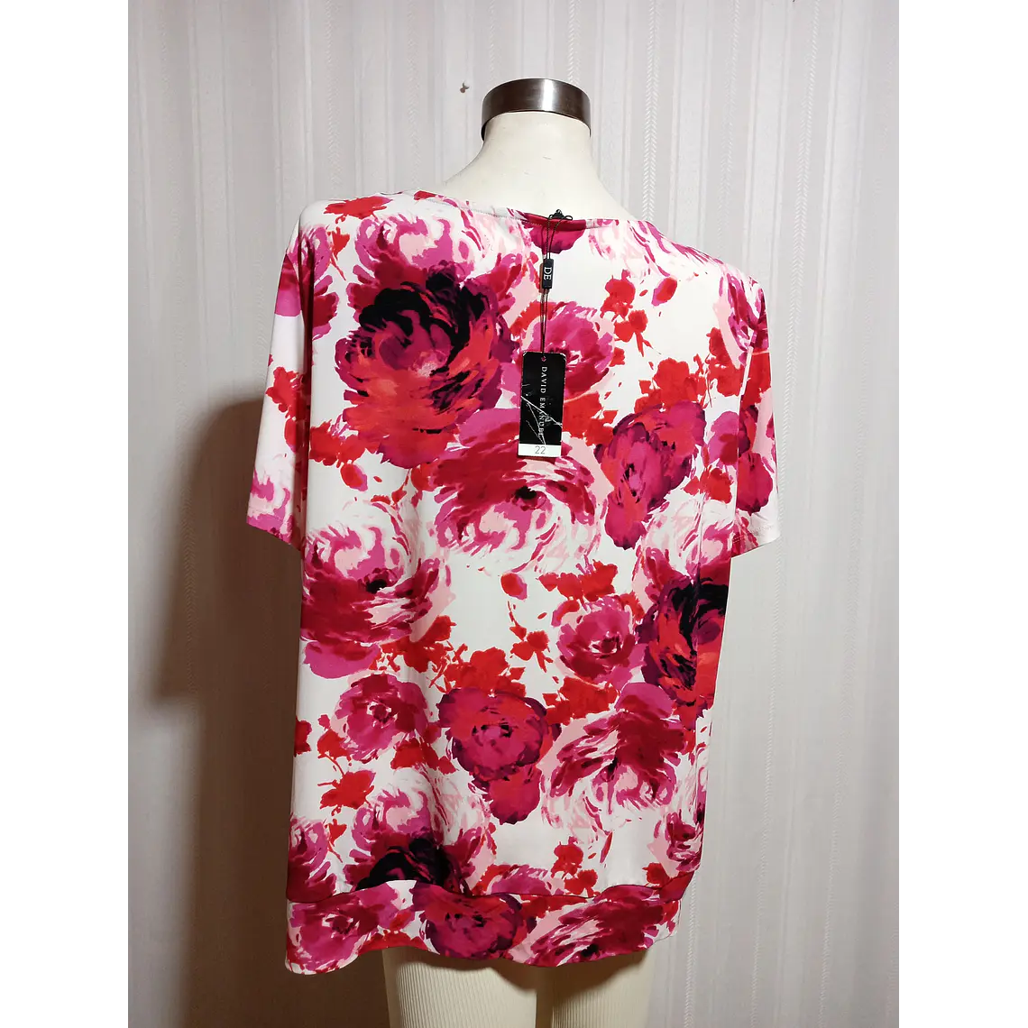 BLUSA MULTICOLOR DAVID EMANUEL TALLA 22 3