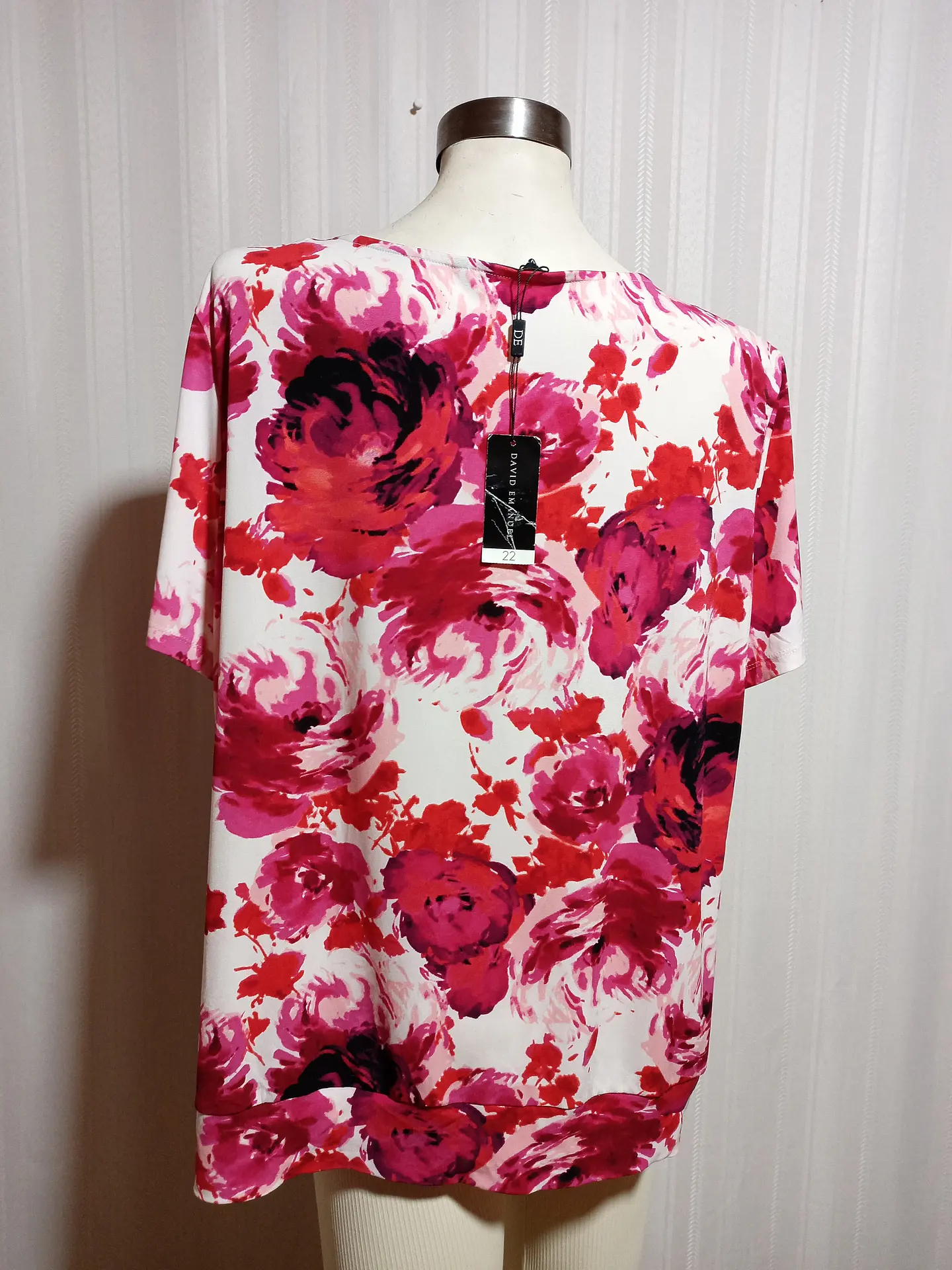 BLUSA MULTICOLOR DAVID EMANUEL TALLA 22 3