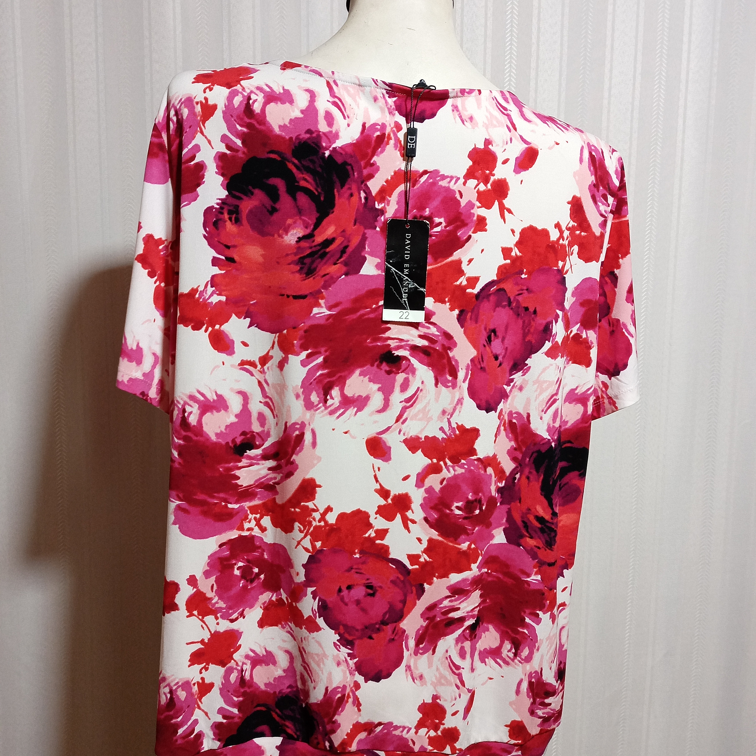 BLUSA MULTICOLOR DAVID EMANUEL TALLA 22 3