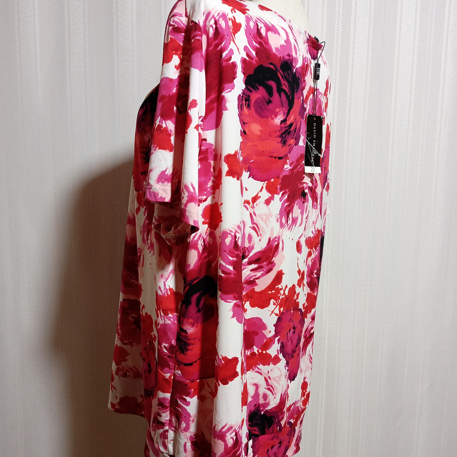 BLUSA MULTICOLOR DAVID EMANUEL TALLA 22 4