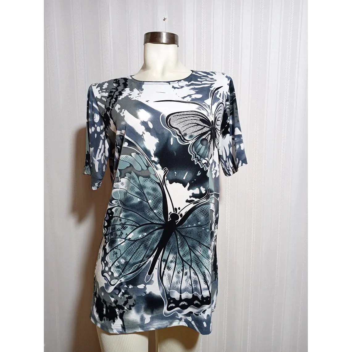 BLUSA ML MULTICOLOR CASUAL LOOK  TALLA XXL 1