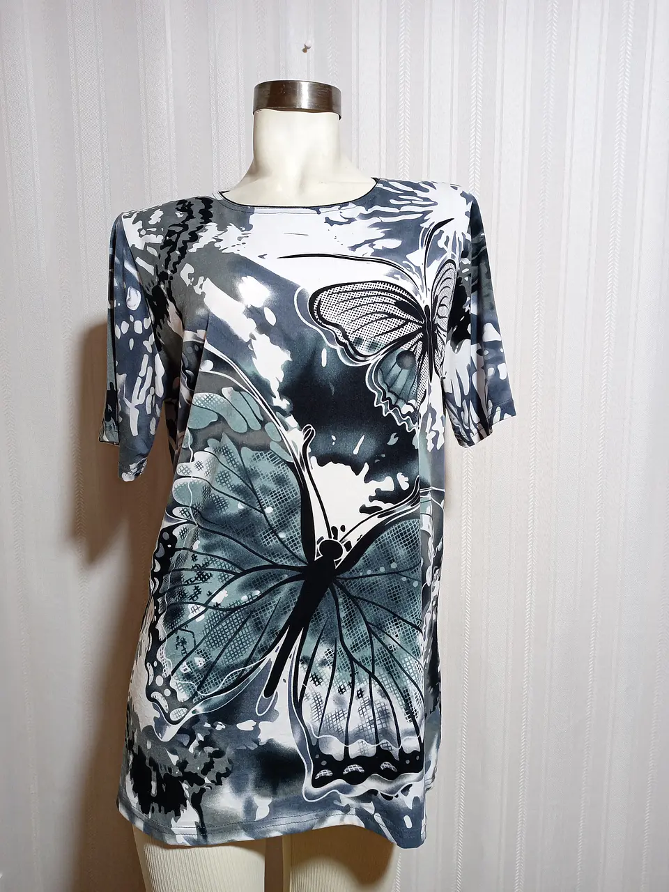 BLUSA ML MULTICOLOR CASUAL LOOK  TALLA XXL 1
