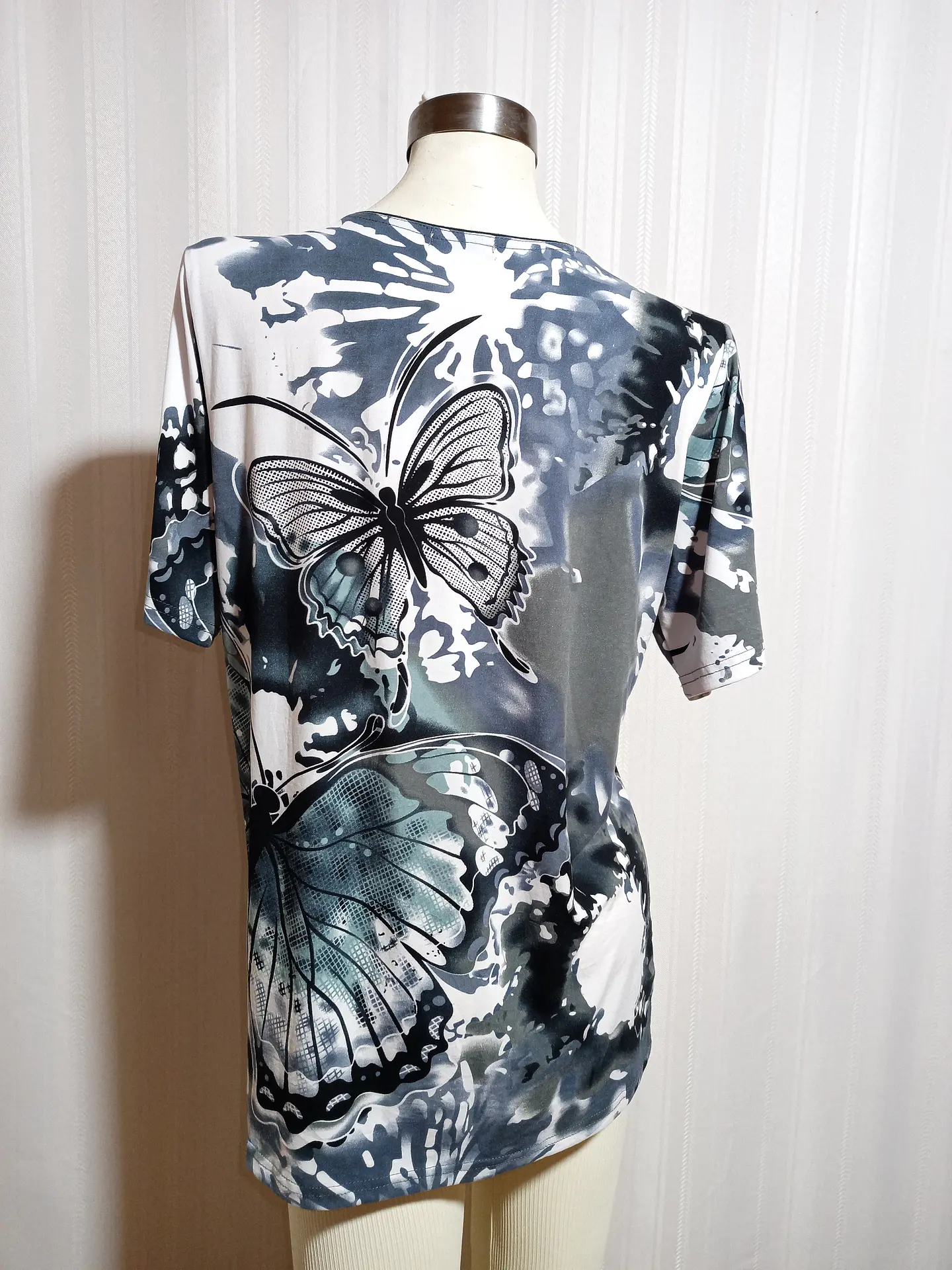 BLUSA ML MULTICOLOR CASUAL LOOK  TALLA XXL 2
