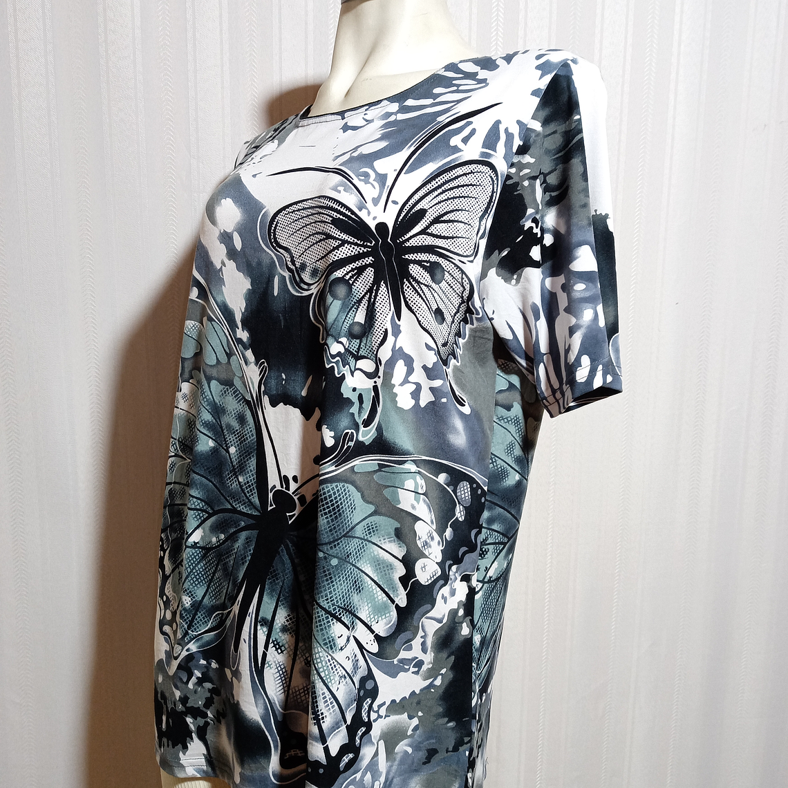 BLUSA ML MULTICOLOR CASUAL LOOK  TALLA XXL 3