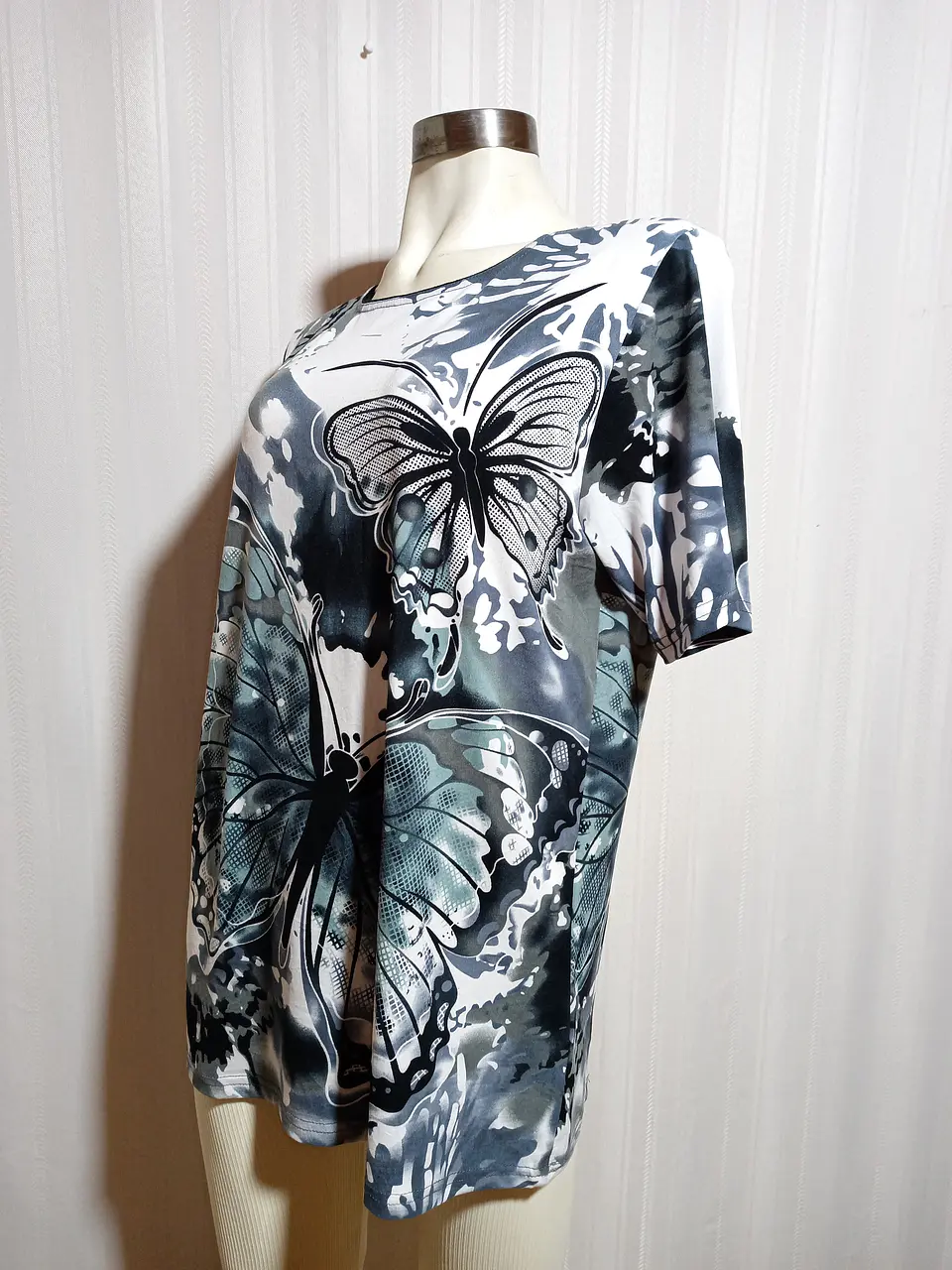 BLUSA ML MULTICOLOR CASUAL LOOK  TALLA XXL 3