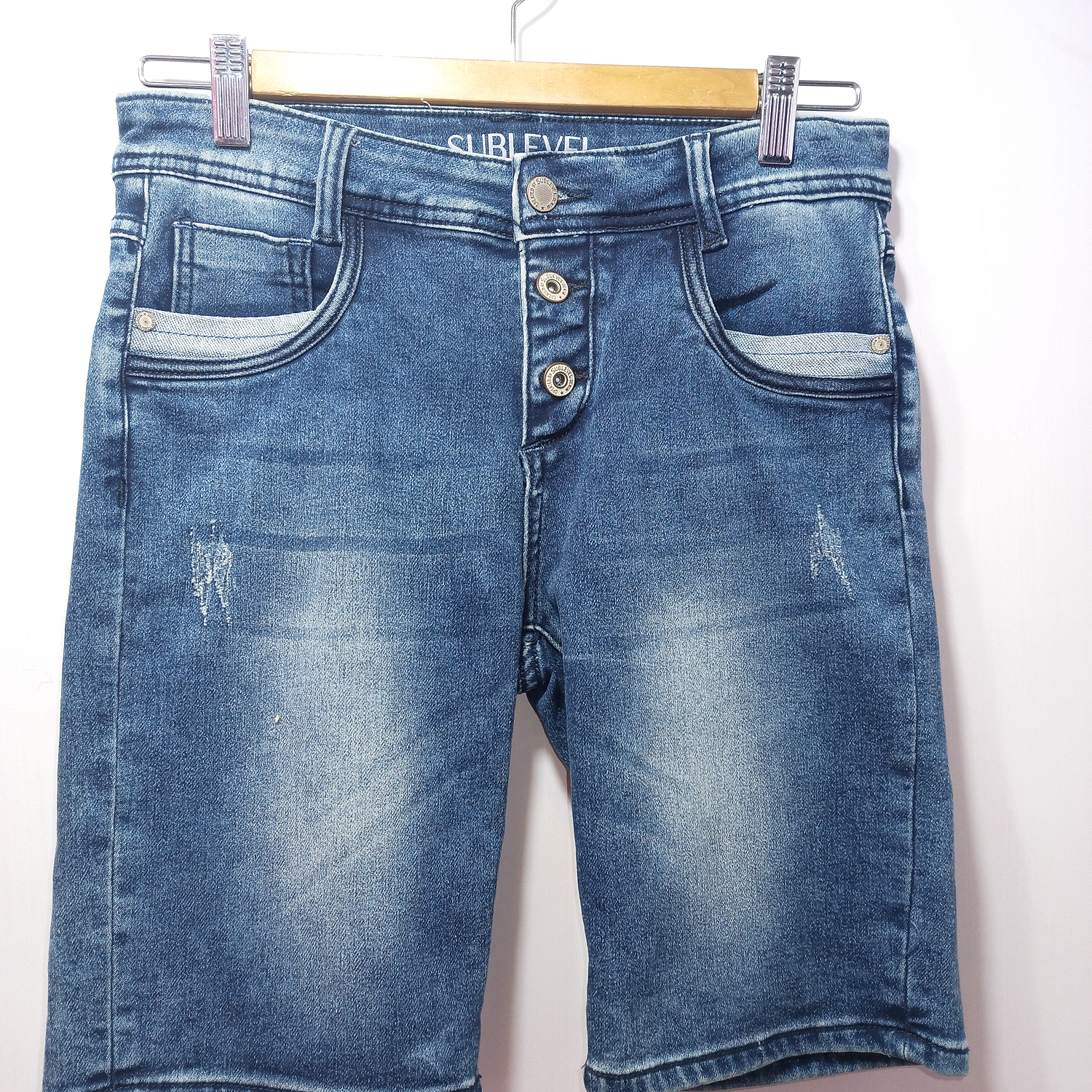 SHORT JEANS AZUL SUBLEVEL TALLA M 1