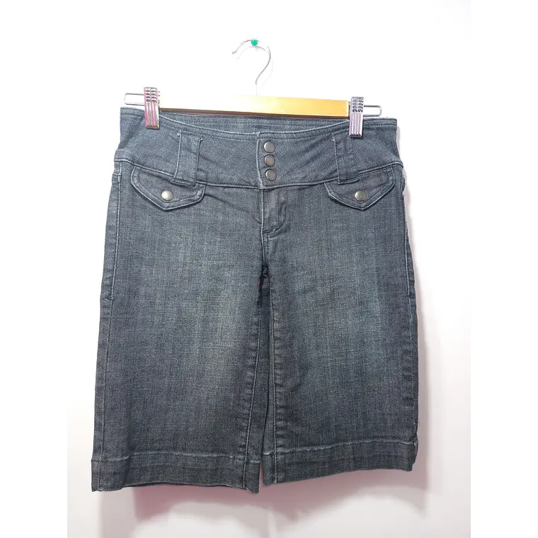 SHORT JEANS NEGRO DENIM DYNAMITE TALLA 24 1