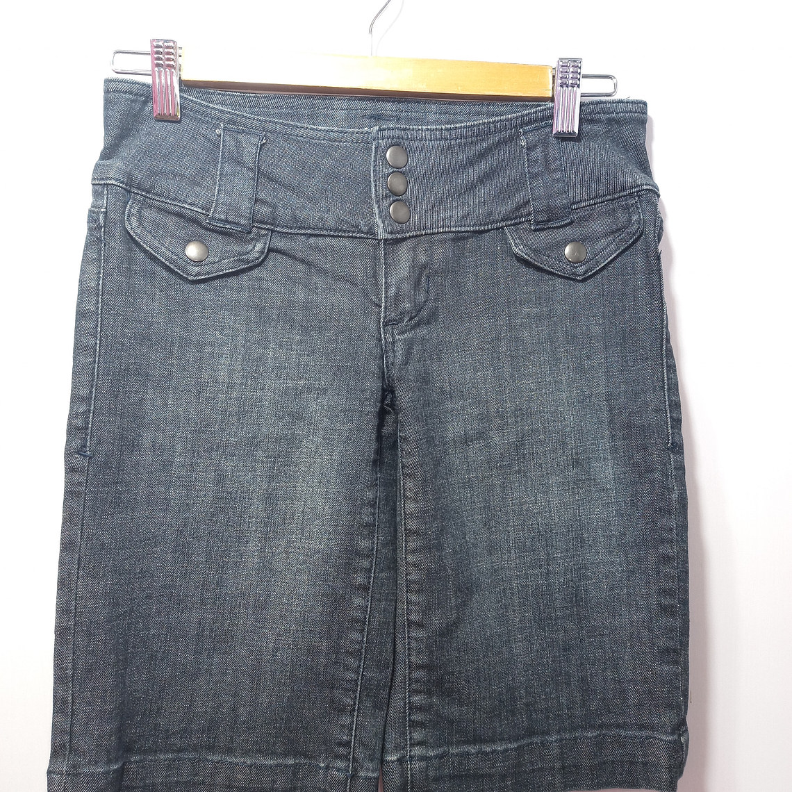 SHORT JEANS NEGRO DENIM DYNAMITE TALLA 24 1