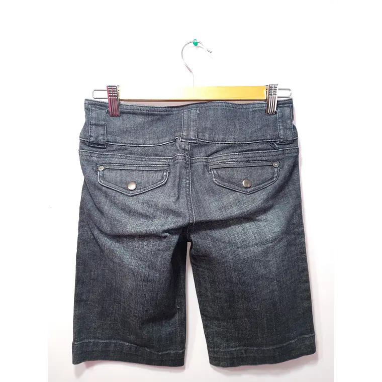 SHORT JEANS NEGRO DENIM DYNAMITE TALLA 24 2