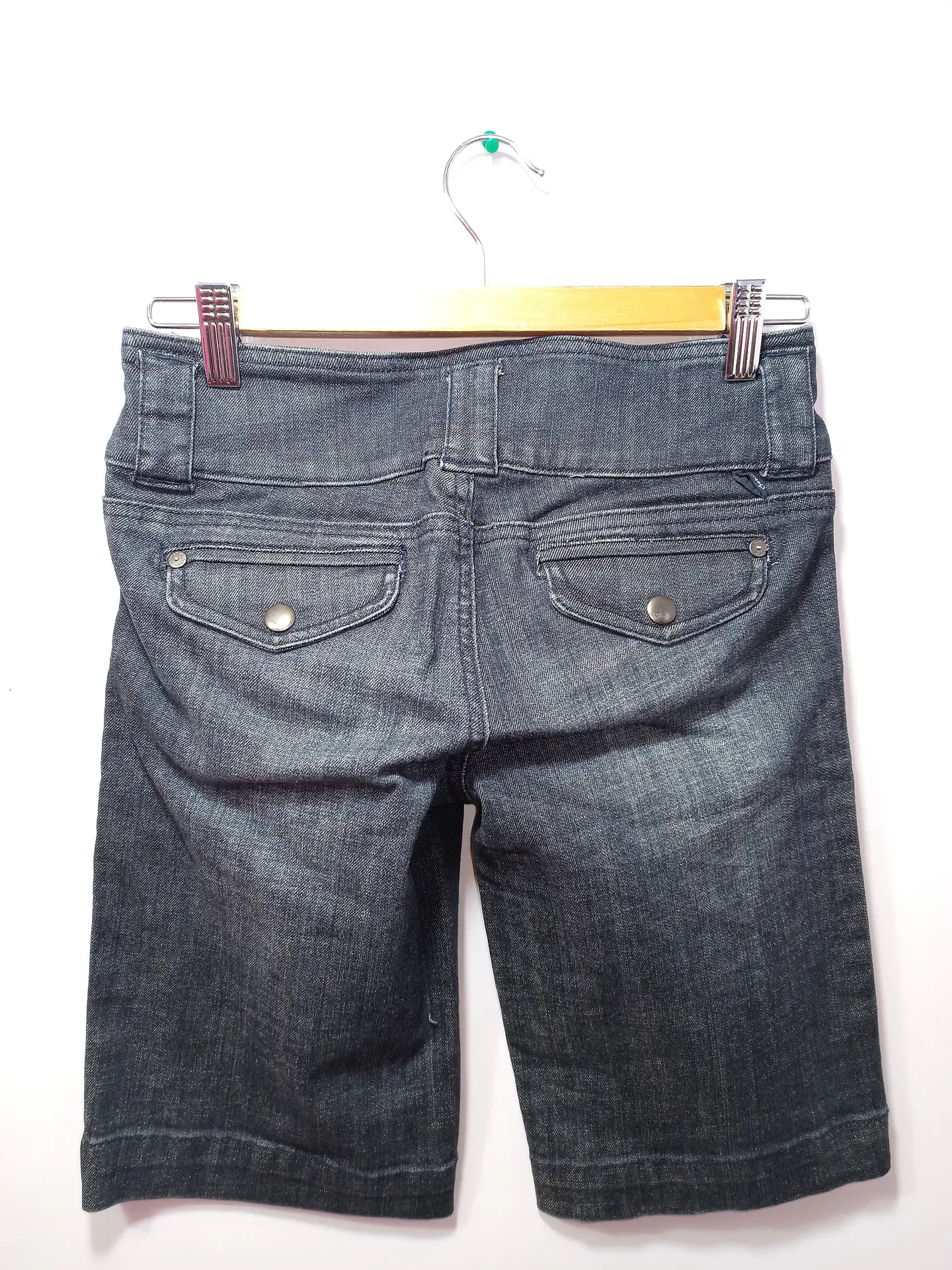 SHORT JEANS NEGRO DENIM DYNAMITE TALLA 24 2