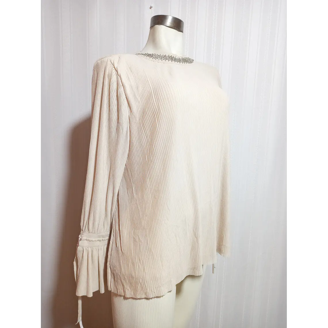 BLUSA BEIGE ALFANI TALLA XL 1