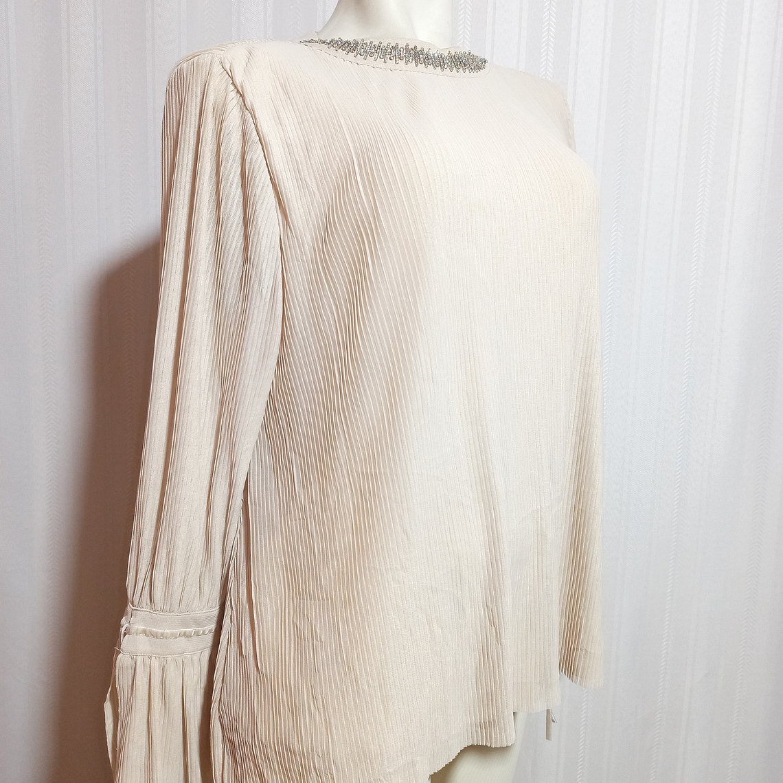 BLUSA BEIGE ALFANI TALLA XL 1