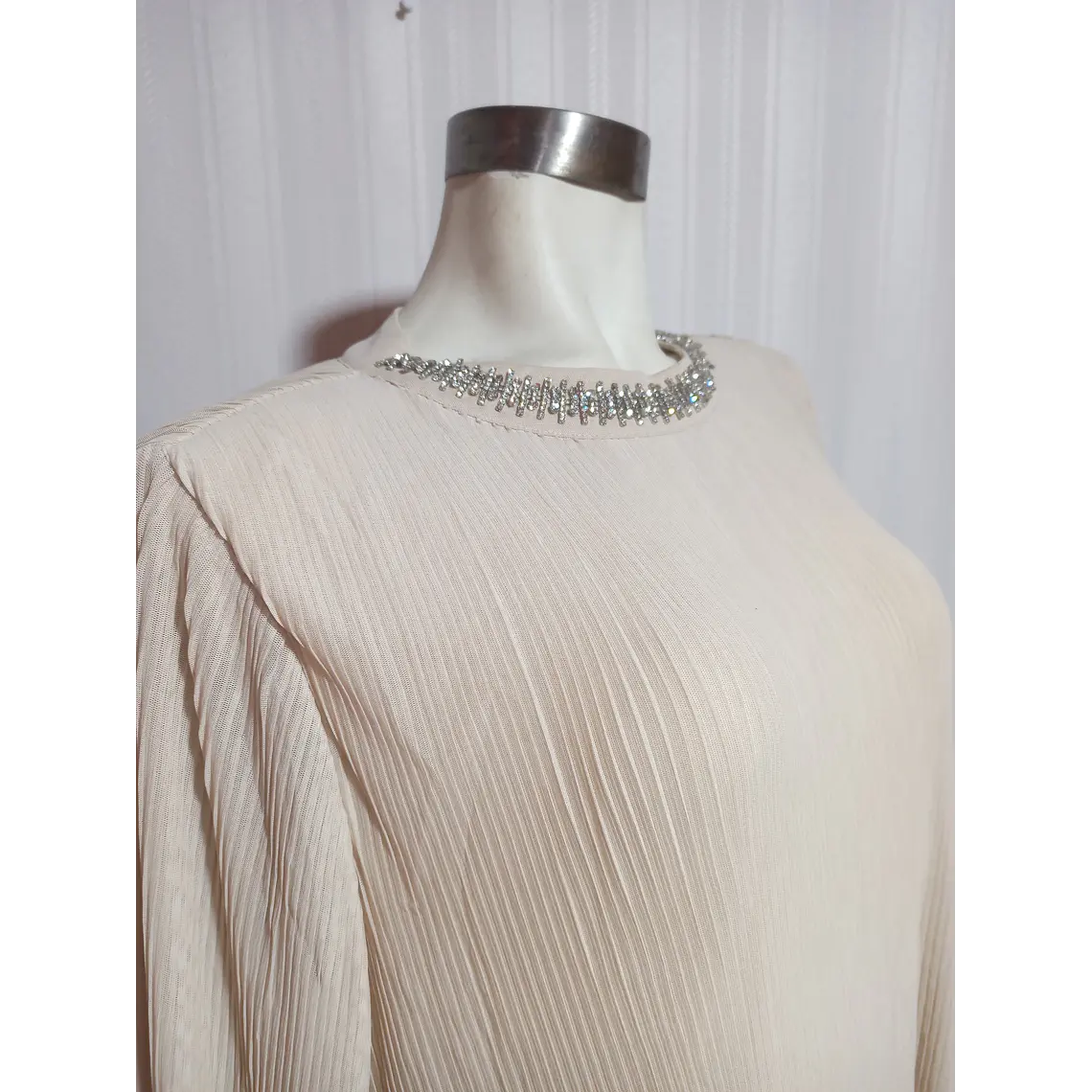 BLUSA BEIGE ALFANI TALLA XL 2