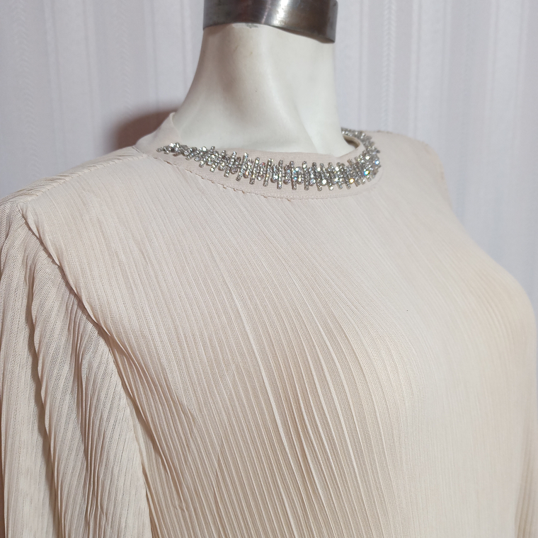 BLUSA BEIGE ALFANI TALLA XL 2