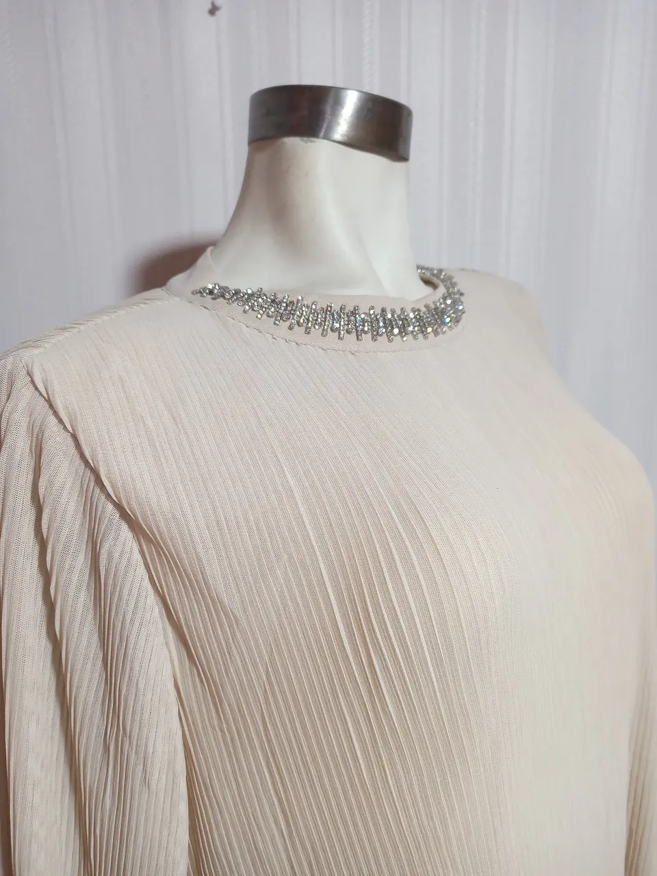 BLUSA BEIGE ALFANI TALLA XL 2