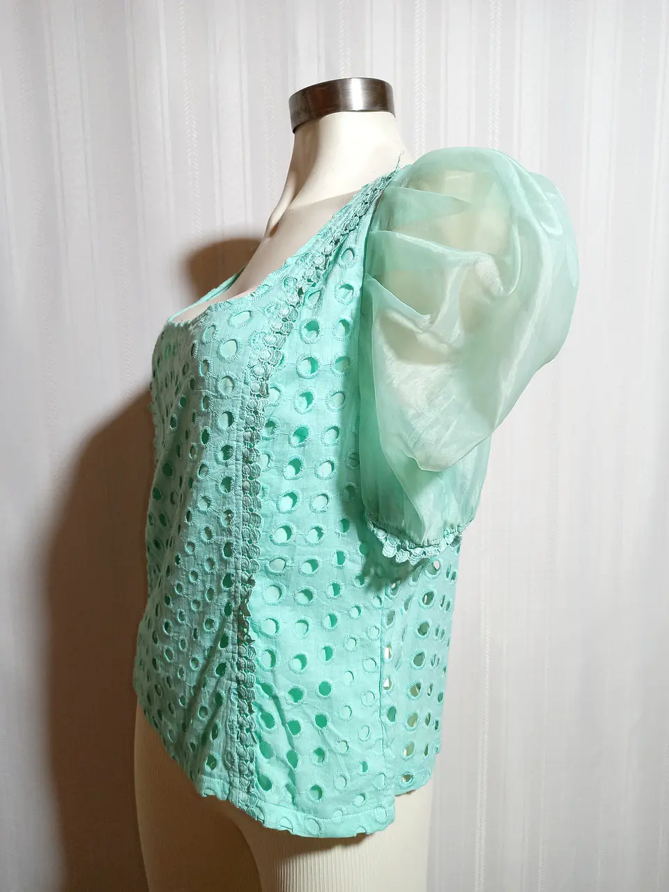 BLUSA VERDE AGUA EVERLYNN TALLA L 2