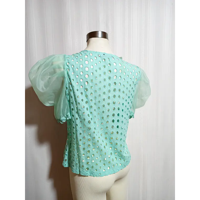 BLUSA VERDE AGUA EVERLYNN TALLA L 3