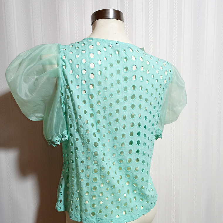 BLUSA VERDE AGUA EVERLYNN TALLA L 3