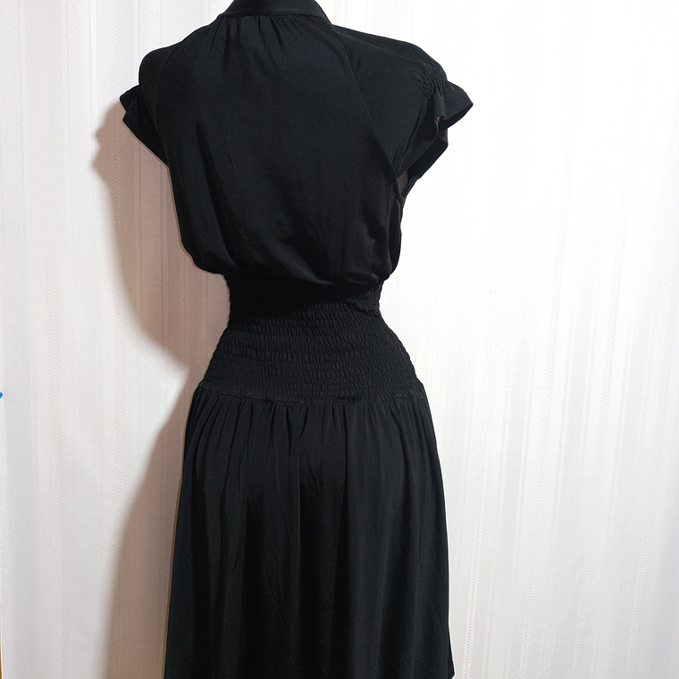 VESTIDO NEGRO VENEZIA TALLA 42 3