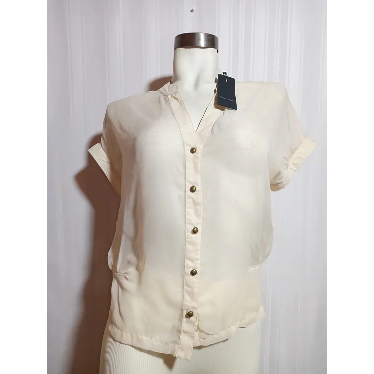 BLUSA BEIGE VERO MODA TALLA XS 2