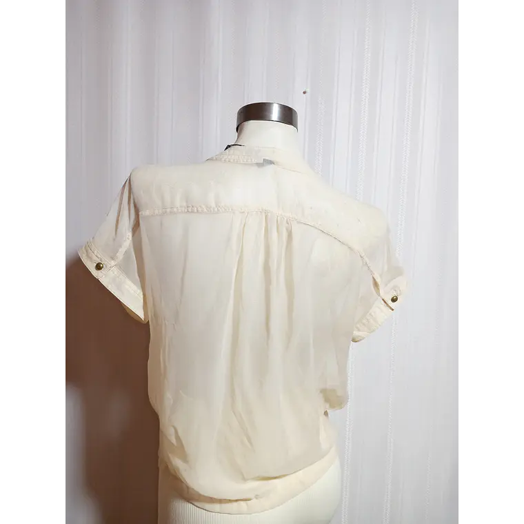 BLUSA BEIGE VERO MODA TALLA XS 4